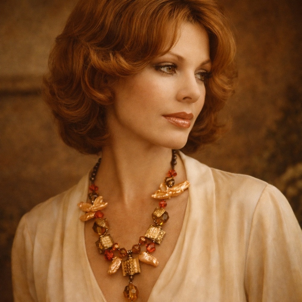 P8 Beautiful  artisan necklace with freshwater stck pearls, 925 sterling stamped